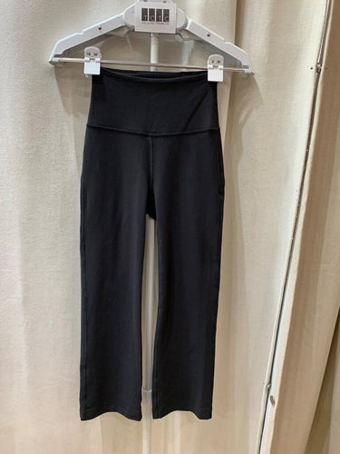Lululemon Black High-Rise Groove Cropped Yoga Pants sz 2