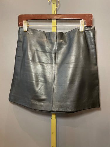 AllSaints Black Leather Mini Skirt Size 4 sz 4