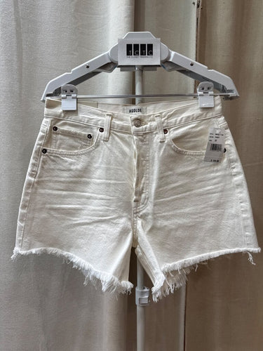AGOLDE White Denim Cut-Off Shorts sz 27