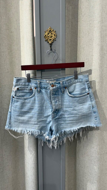 Madewell Light Wash Relaxed Denim Shorts Size 28 sz 28