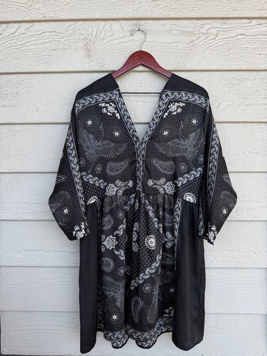 Sandro Paisley Print Long Sleeve Dress sz 2