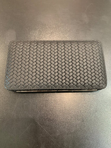 Scully & Scully Woven Leather Long Wallet