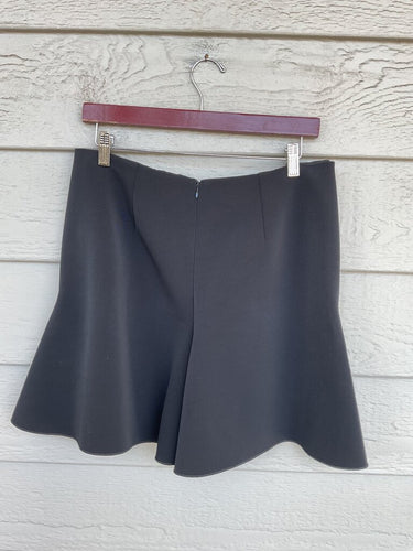Stella McCartney Black Flounce Mini Skirt Size 46 sz 46