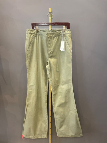 Tory Burch Olive Green Wide-Leg Pants sz 32