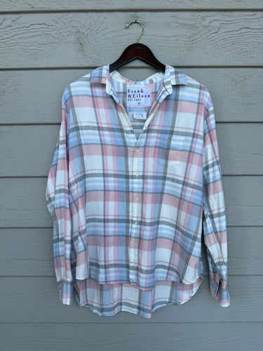 Frank & Eileen Eileen Plaid Long Sleeve Button-Down Shirt sz XL