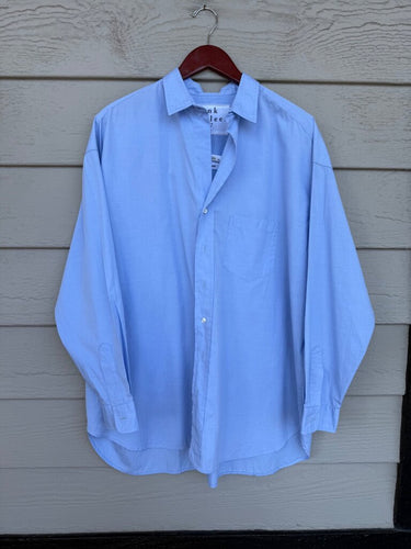 Frank & Eileen Blue Shirley Oversized Button-Down Shirt sz L