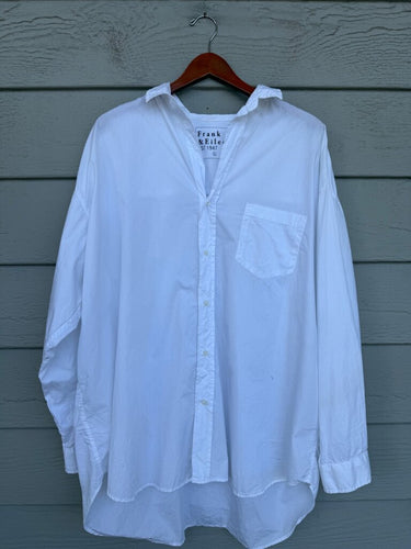 Frank & Eileen White Shirley Long Sleeve Button-Down Shirt sz L