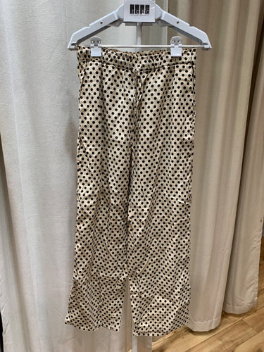 J.Crew Polka Dot Wide Leg Pull-On Pants sz S