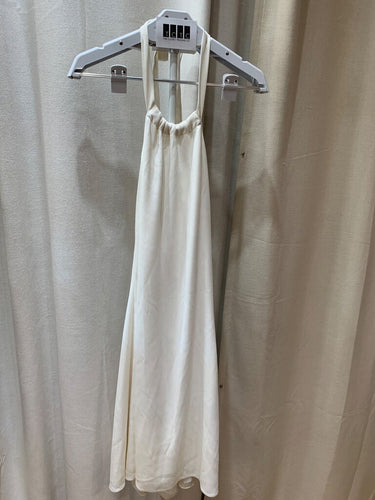 Theory Ivory Halter Neck Midi Dress sz 6