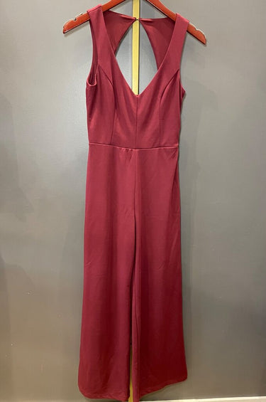 Jay Godfrey Sleeveless Wide-Leg Cutout Jumpsuit sz 2