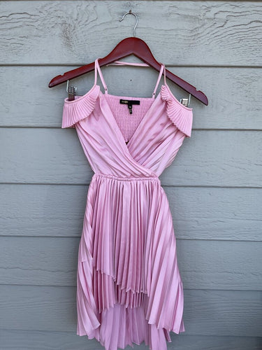 Maje Pink Pleated Maxi Dress sz 34