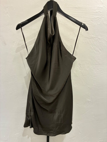 Babaton Cowl-Neck Satin Slip Dress sz 6