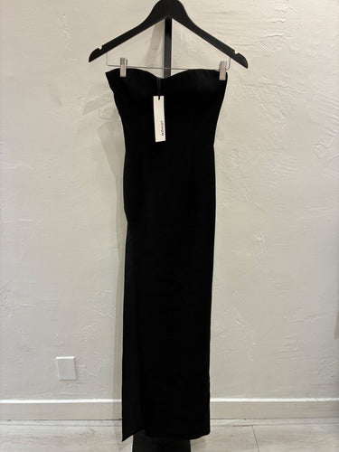 Monot Black Strapless Maxi Dress sz 0