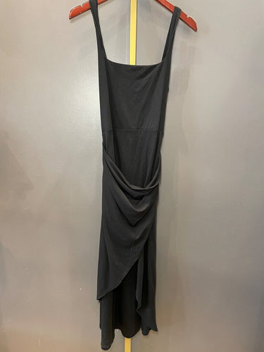Wilfred Black Draped Maxi Dress sz L