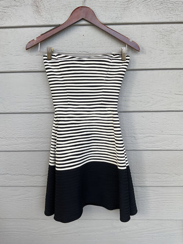 Parker Strapless Striped Mini Dress sz XS