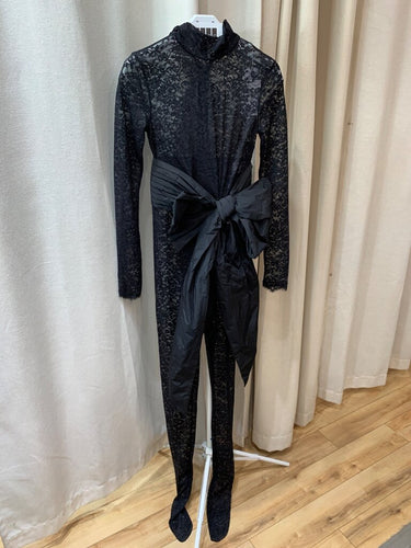 Nicky Hilton x Rebecca Vallance Delta Lace Bow Jumpsuit sz 8
