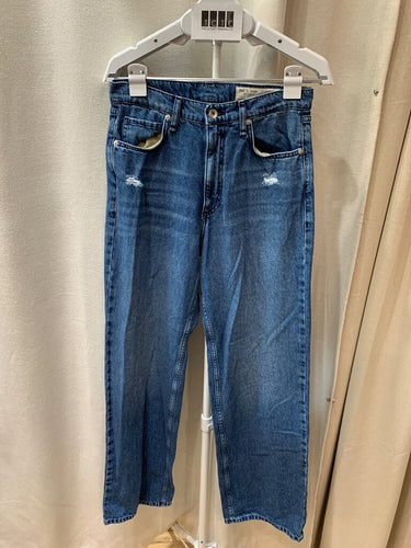 rag & bone Distressed Straight-Leg Jeans sz 27