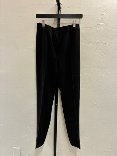Dolce & Gabbana Black Wool Tapered Trousers sz 40