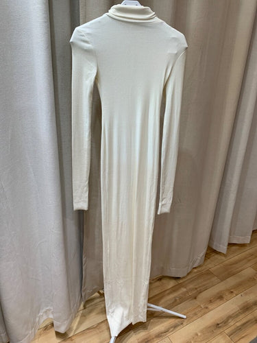 Éterne Ribbed Turtleneck Long Sleeve Maxi Dress sz XS