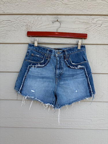 Hudson Denim Frayed Cutoff Shorts sz 25
