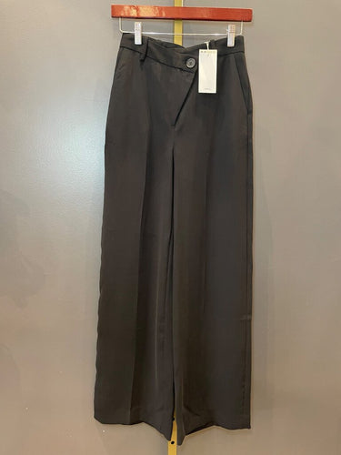 MNG Black Wide-Leg Tailored Pants