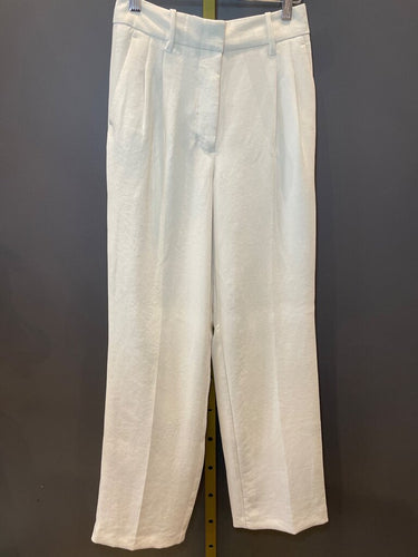 Wilfred White Pleated Wide Leg Pants sz 0