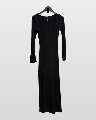 Skims Black Long Sleeve Maxi Dress sz S