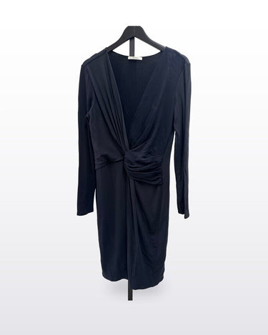 Max Mara Twist Front Long Sleeve Dress sz 14
