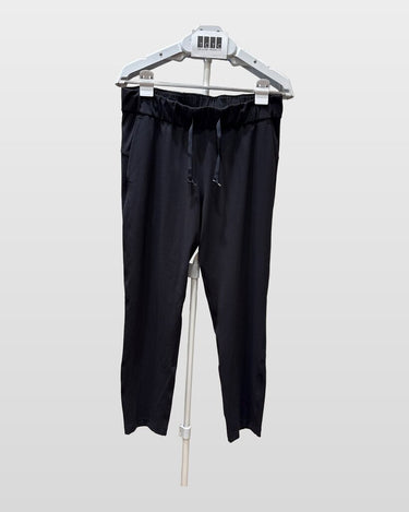 lululemon Black Drawstring Tapered Leg Pants sz 8
