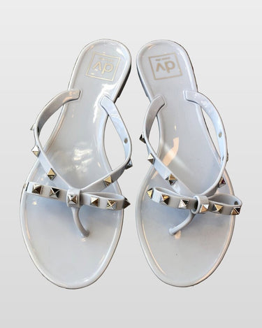 DV Dolce Vita Solar Studded Bow Jelly Thong Sandals sz 8M