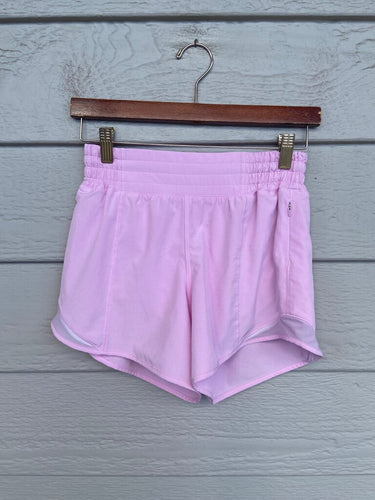 Lululemon Athletica Pink Hotty Hot High-Rise Shorts sz 4