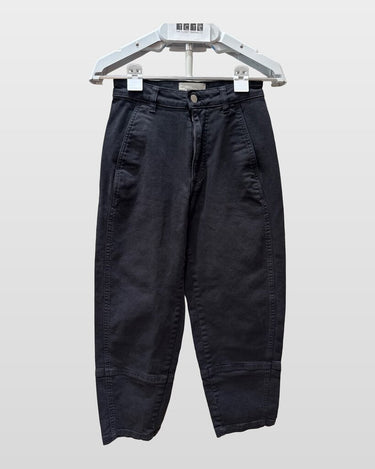 Everlane Black Cotton Barrel Utility Pants sz 0