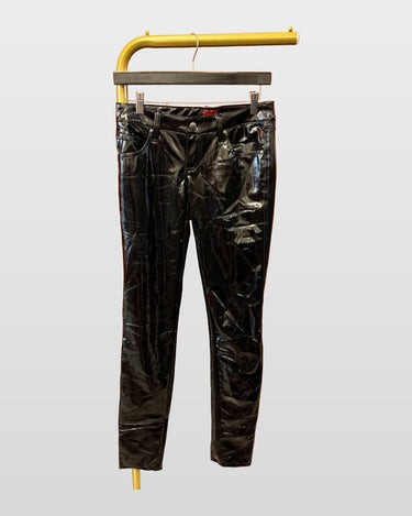 Tripp NYC Black Vinyl Skinny Pants sz 26/3