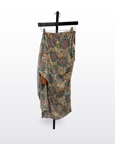 Veronica Beard Paisley Print Draped Midi Skirt sz 6