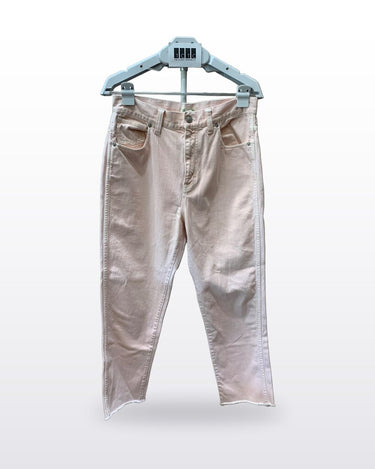 Madewell Light Pink Raw Hem Straight Leg Jeans sz 29