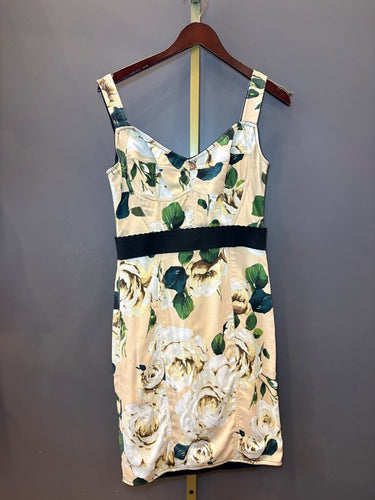 Dolce & Gabbana Floral Bustier Sheath Dress sz 44