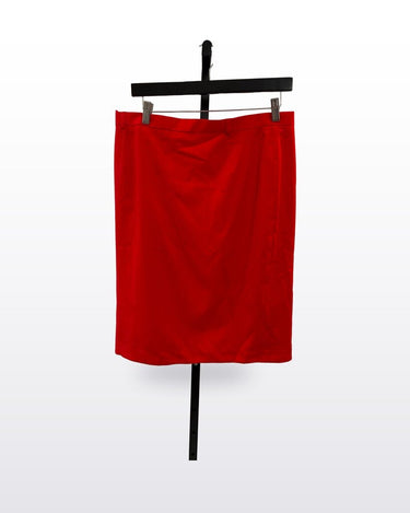 Escada Red Pencil Skirt sz 42
