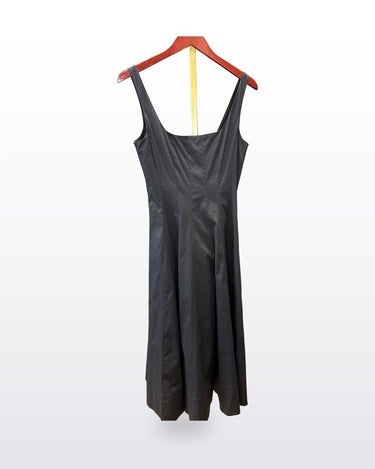 STAUD Black Sleeveless Paneled Midi Dress sz 6