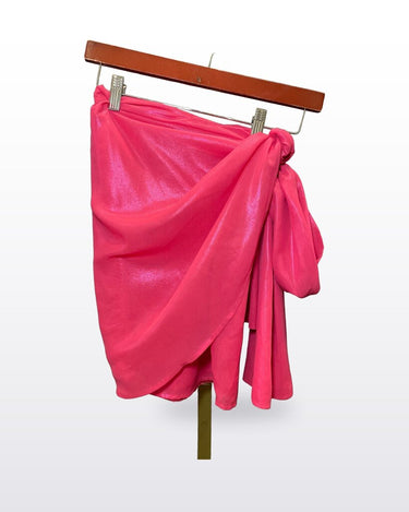 Lovers + Friends Pink Draped Asymmetrical Mini Dress sz XXS