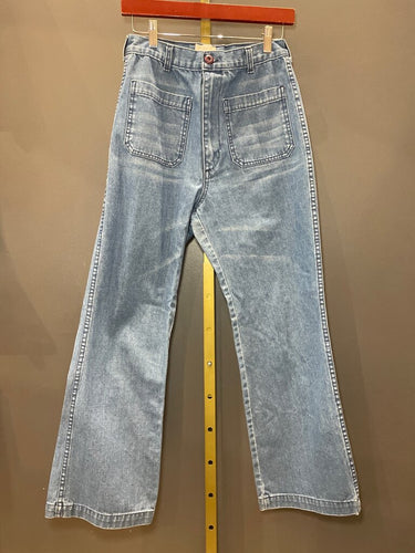 Dôen Light Wash Wide Leg Sailor Jeans sz 29