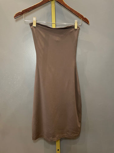 Aritzia Contour Tube Mini Dress in Brown sz XS