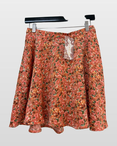 Band of the Free Floral Flare Mini Skirt sz S