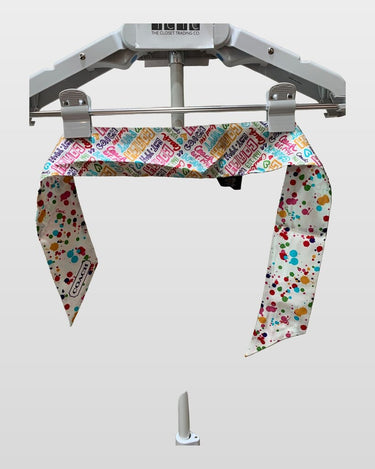Coach Poppy Paint Splatter Silk Skinny Scarf
