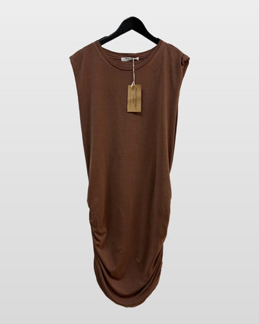 Project Social T Ruched Muscle Sleeve Mini Dress sz small