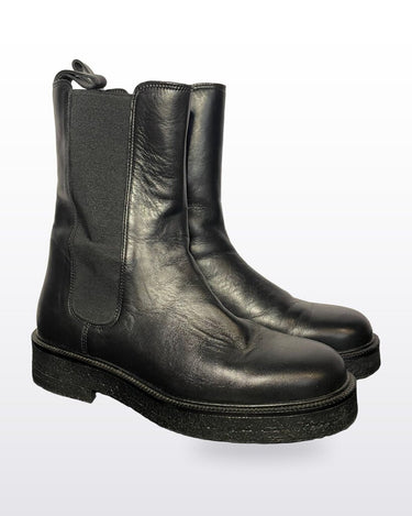 STAUD Black Leather Chelsea Boots sz 37