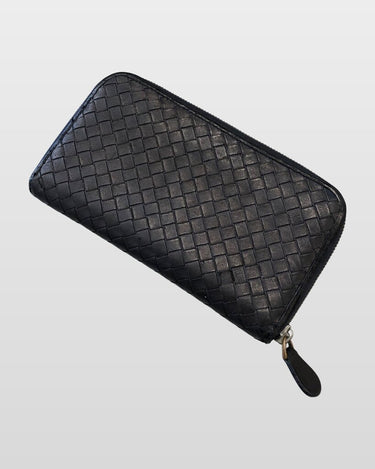 Bottega Veneta Intrecciato Zip Around Long Wallet