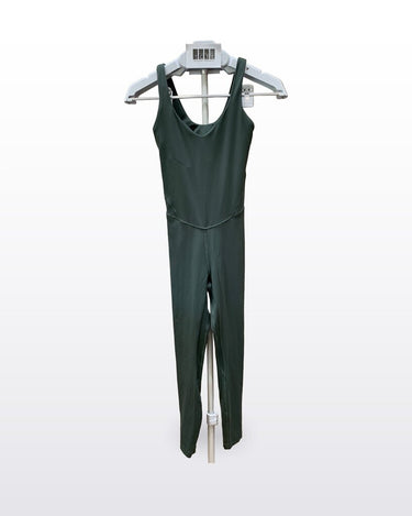 Lululemon Dark Green Sleeveless Align Bodysuit Jumpsuit sz 2