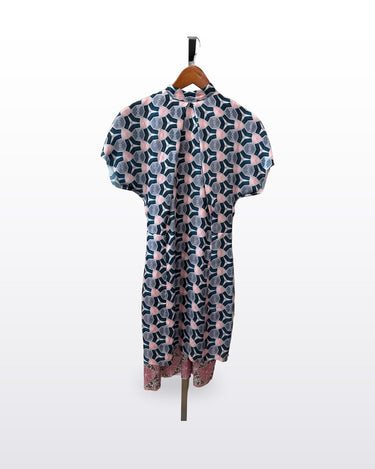Acne Studios Multicolor Geometric Sweety Print Short Sleeve Mini Dress sz 34