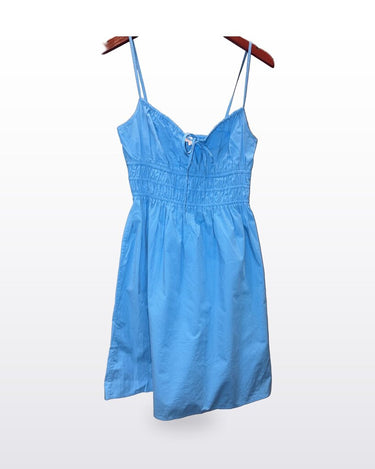 Rails Bright Blue Smocked Bodice Sleeveless Mini Dress sz XS