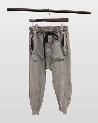 Thom Krom Washed Drop-Crotch Jogger Pants sz Estimated S